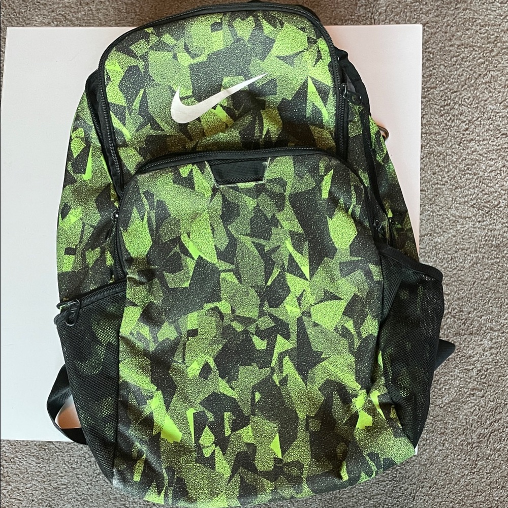 Nike Camouflage Green and Black Men's Backpack